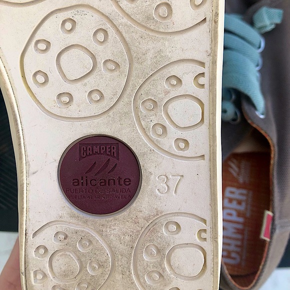 Camper Sneakers Women's Canvas Alicant Blue Size 37 (US 7) - Picture 6 of 8